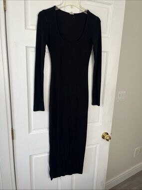 long sleeve dress garage Long Sleeve Open Back Dress